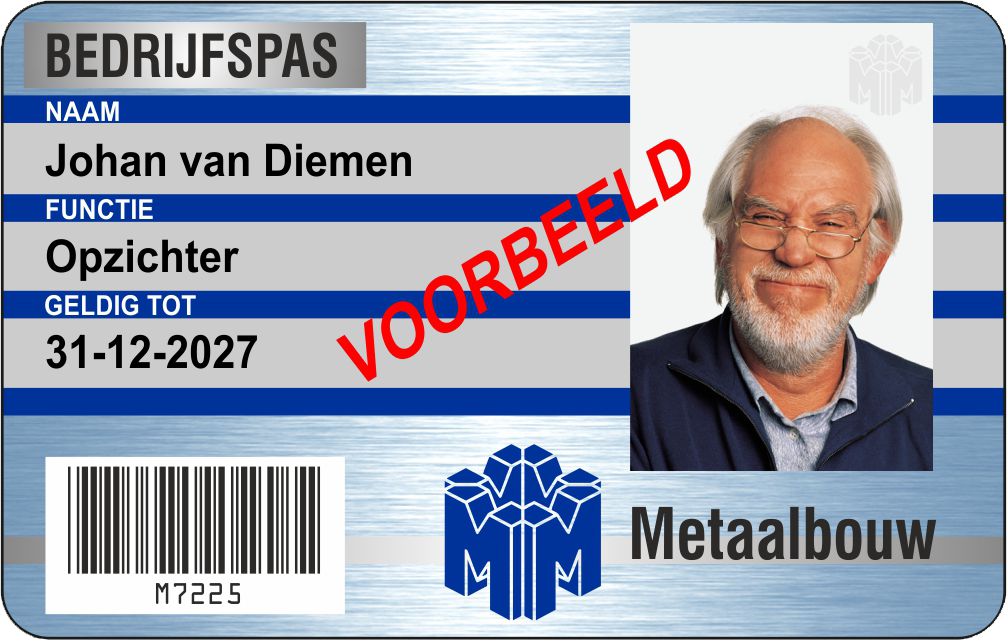 Plastic card Plastic card conform iso7810 specificaties